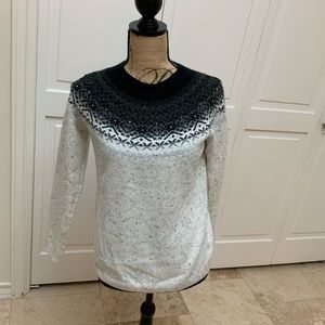 New sweater in black and silver grey